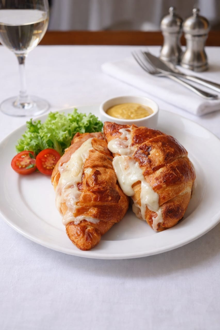 Croissant jambon fromage