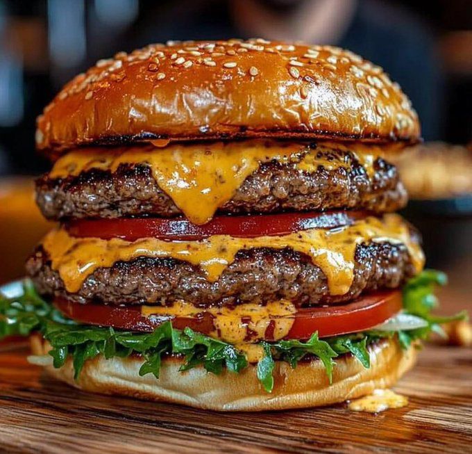 Hamburger avec frites