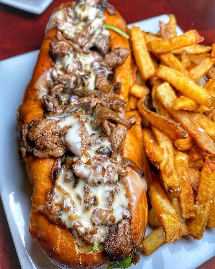 Steak sandwich avec frites